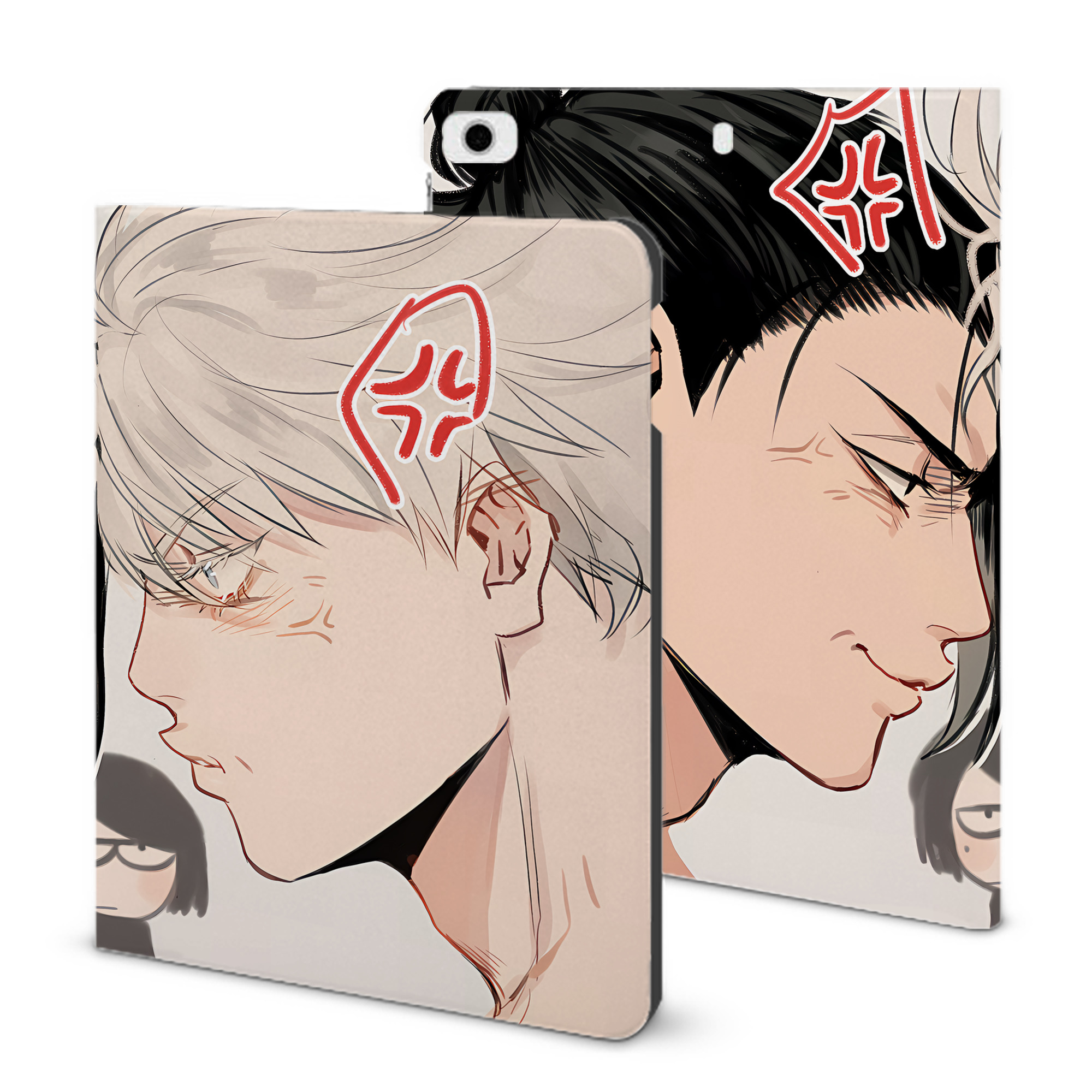 （画像用） 呪術廻戦 Jujutsu Kaisen IPad ケース ブック型 PUレザー TPU 耐衝撃 軽量 薄型 ペン収納なし 全面保護 IPad 各モデル対応